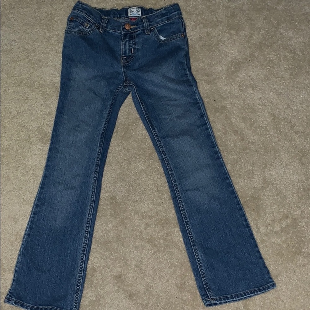 light blue jeans